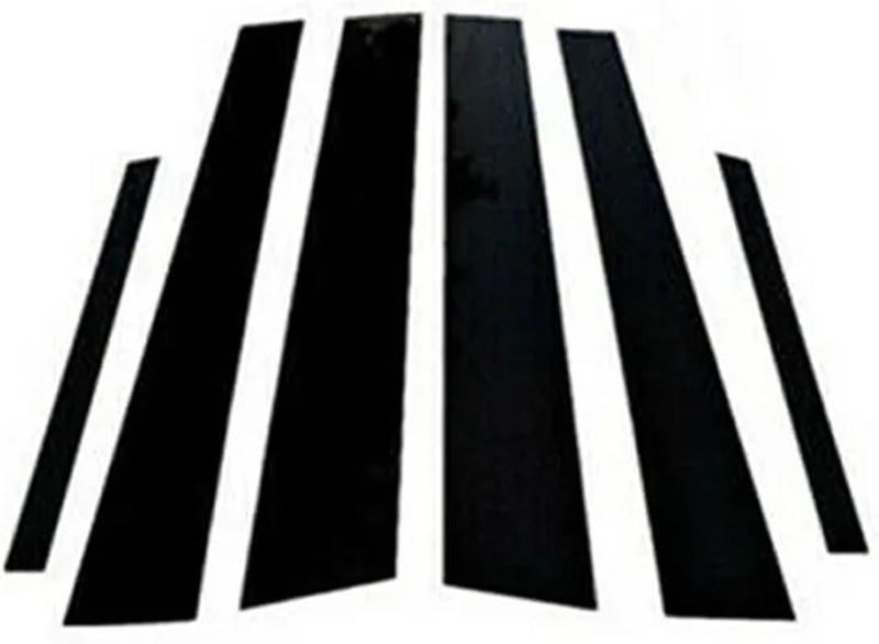 QASULER 6Pcs Car Pillar Trim Stickers for Nissan Maxima - Image 1