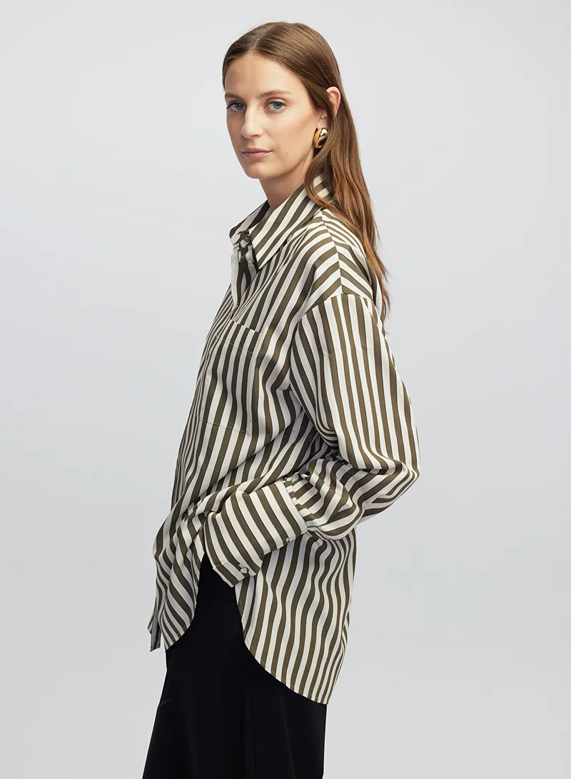ابيكول Stripe Shirt
