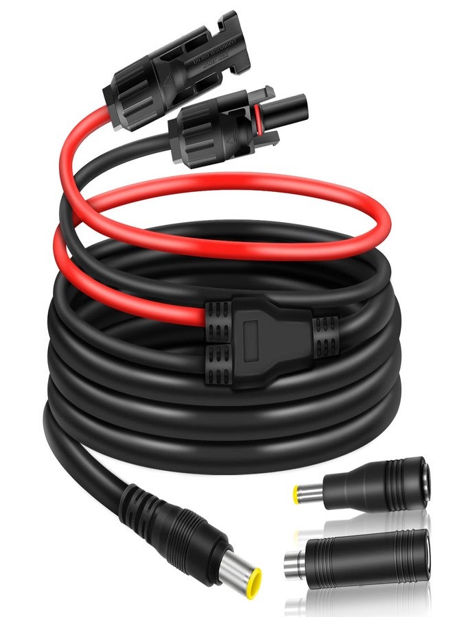 COMeap Solar Panel Adapter for Jackery, 6FT/1.8M Compatible with MC-4 to DC 8mm Extension Cable with DC7909 to DC8020/DC5525 Connector for GZ Yeti Jackery Bluetti Solar Generator Power Station 12AWG - Image 1