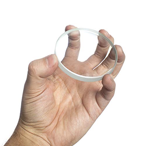 Amlong Crystal Premium Optical Glass Double Convex and Concave Lens Set, 75mm Diameter, 20cm Focal Length, 2 Pieces Set - Image 2