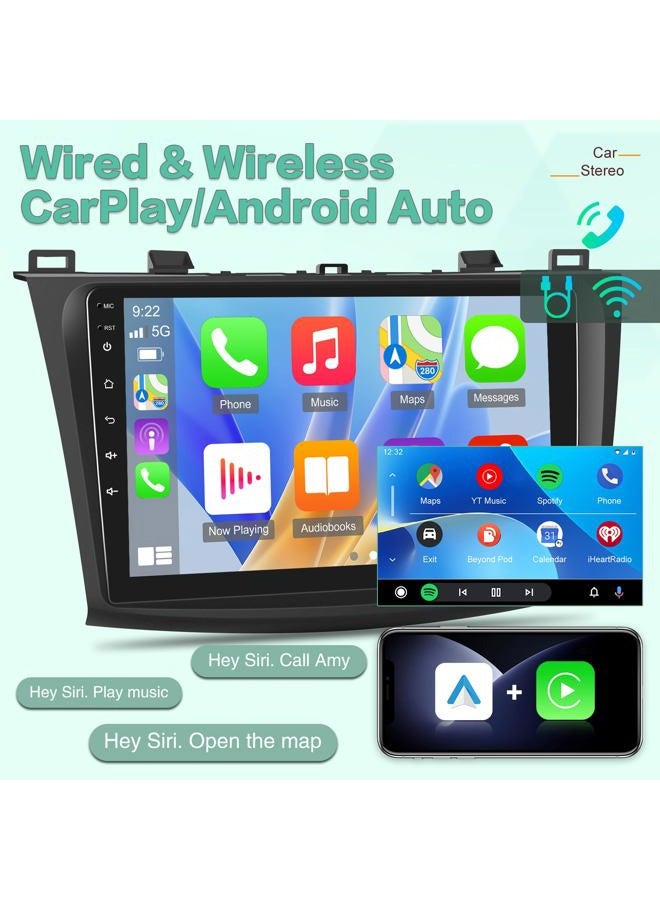 EKAT [2G+64G] Car Radio for Mazda 3 2009-2013, Android 13 Touch Screen Car Play Stereo, Carplay/Android Auto/EQ Audio/SWC/Bluetooth - Image 4