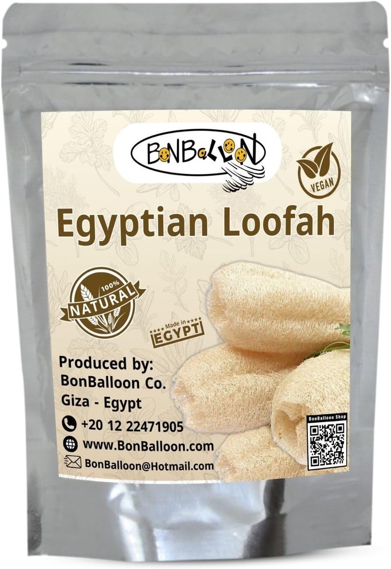 bonballoon 1 Pcs Egyptian Loofah Luffa Loffa Lofa Loofa Scrubber Natural SPA Beauty Bath Body Luxurious Premium for Skin Exfoliating 215 54 cm - Image 1