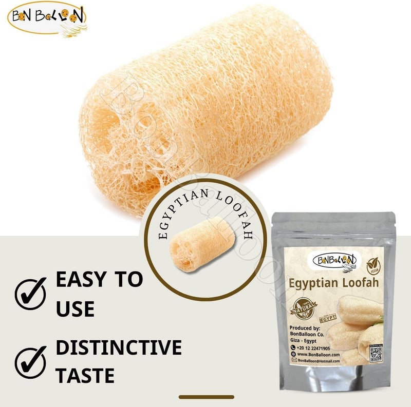 bonballoon 1 Pcs Egyptian Loofah Luffa Loffa Lofa Loofa Scrubber Natural SPA Beauty Bath Body Luxurious Premium for Skin Exfoliating 215 54 cm - Image 4
