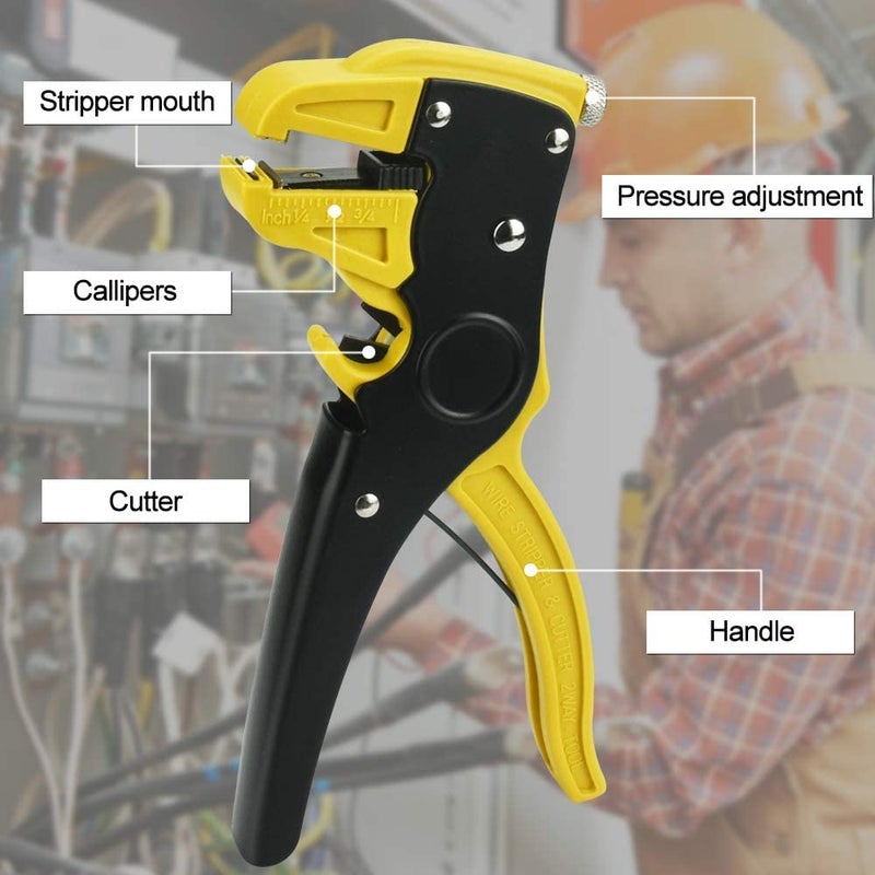 Gilhot MT02DX SelfAdjusting CutterStripper  Professional Wire Stripper and Cutter  Versatile Tool for Electricians and DIY Enthusiasts Pack of 1  - Image 5