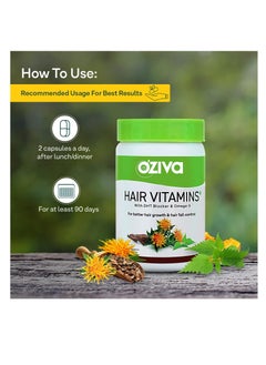 OZiva Hair Vitamin For Better Hair Growth & Hair Fall Control Hair Vitamins + Biotin  - Image 3