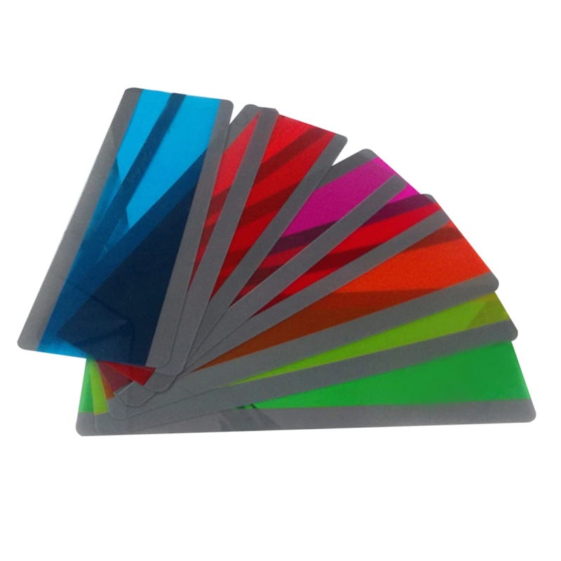 Large Transparent PVC Bookmarks 6Pcs Set Modern Design For Book Lovers Decor - Image 2