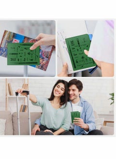 KASTWAVE Passport Card Holder PU Leather Passport Holder,  - Image 3