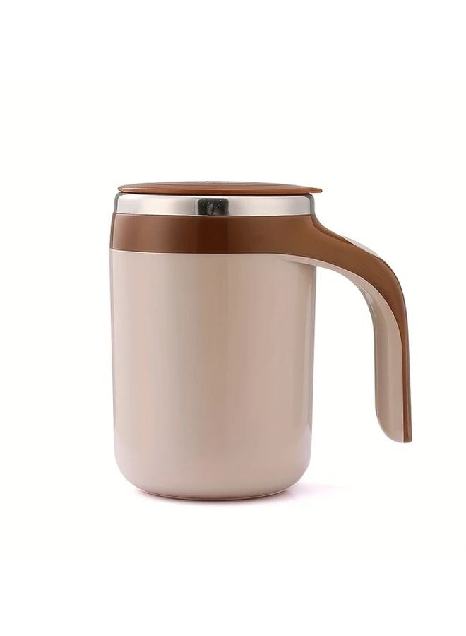 Automatic Magnetic Mixing Cup Large Capacity Coffee Color Portable Rotary Mug - Image 1