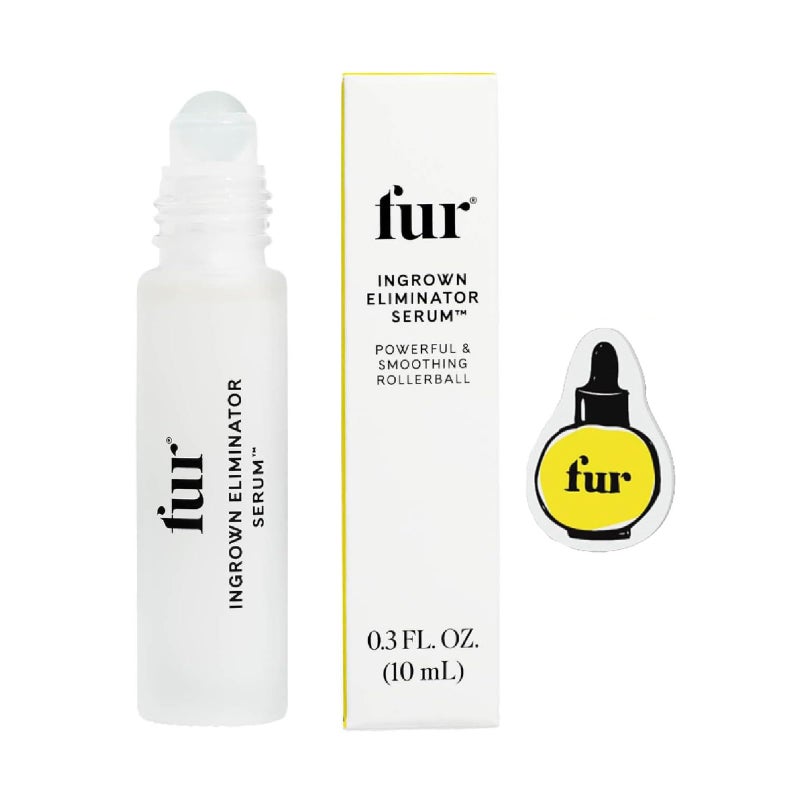 Fur Ingrown Eliminator Serum Rollerball Travel Size - Ingrown Hair Treatment Serum With AHAs and BHAs to Treat Ingrown Hairs and Bumps, Hydrates and Soothes Irritated Skin - 10 ml (Magnet Included) - Image 1