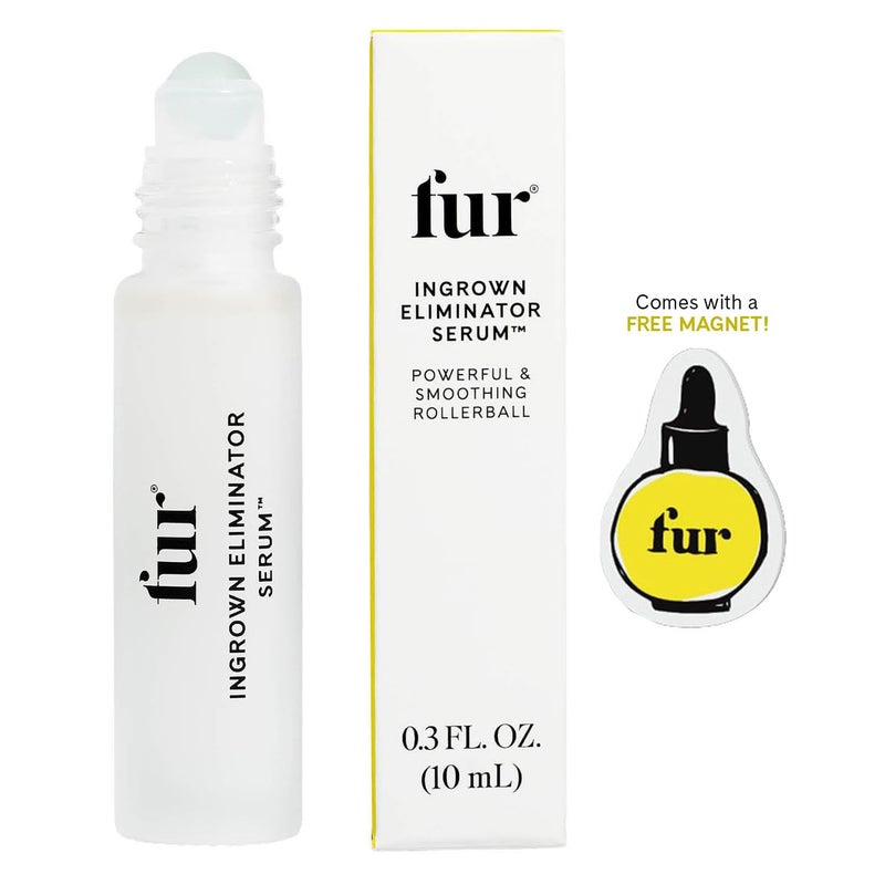 Fur Ingrown Eliminator Serum Rollerball Travel Size - Ingrown Hair Treatment Serum With AHAs and BHAs to Treat Ingrown Hairs and Bumps, Hydrates and Soothes Irritated Skin - 10 ml (Magnet Included) - Image 2