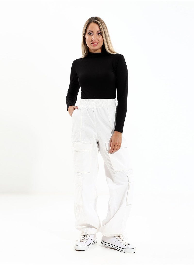 Mesery Plain High Neck Full Sleeves Undershirt - Black  - Image 5