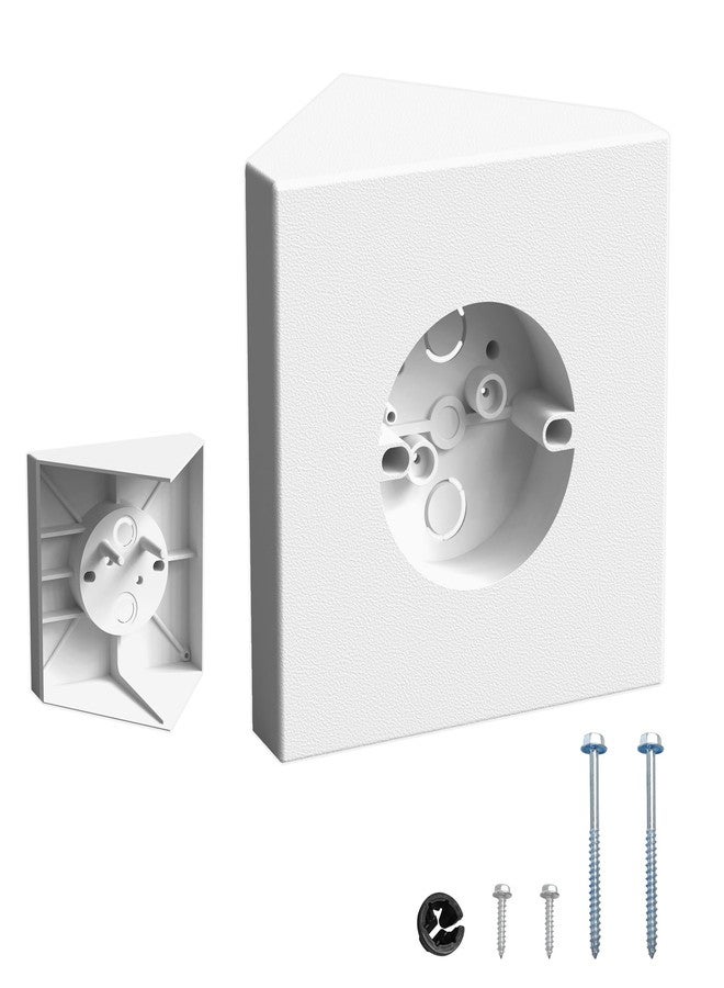 Vapikirv Fan Mounting Box, FB900-1 Ceiling Fan Fixture Mounting Box Supports Fans to 70 LBS and Fixtures up to 200 LBS, Paintable Ceiling Fan Mounting Bracket Fits Cathedral Ceiling Angles of 80° or Up, White - Image 1