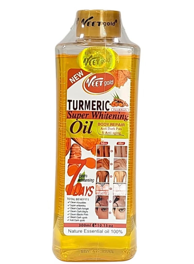 Veet gold Turmeric Super Whitening Body Repair Oil, 300ml