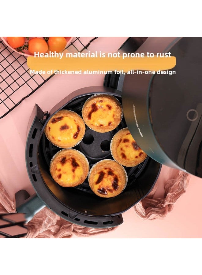 Tin Paper Air Fryer Special 207 Egg Tart Mold Baking Tools Oven Household Baking Tin Paper Shaped Heart-Specifications:Y1b Egg Tart Tray-Size:100 - Image 2