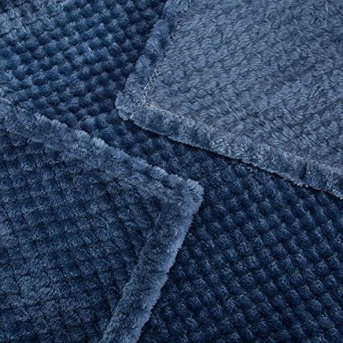 WONDER MIRACLE Fuzzy Blanket or Fluffy Blanket for Baby, Soft Warm Cozy Coral Fleece Toddler, Infant or Newborn Receiving Blanket for Crib, Stroller, Travel, Decorative (28Wx40L, XS-Smoked Blue) - Image 3