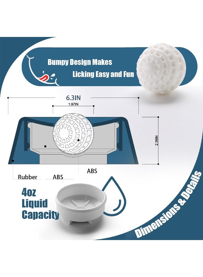 2026 Upgraded Slow Feeder Dog Bowl, Interactive Lick Bowl & Liquid Slow Feeder for All Dogs, 1.27 Cups Large Capacity Anti-Choke Pet Feeding Bowl for Water, Broth & Yogurt - Image 3