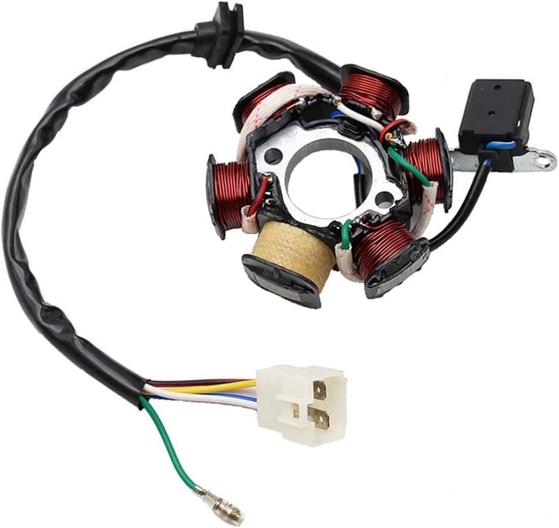 PRO BAT 6 Coils 5 Wires Stator Magneto ATV Magneto Stator Plate for 50cc 70cc 90cc 110cc 125cc Engine Chinese Scooter Dirt Bike Taotao Sunl Roketa - Image 5