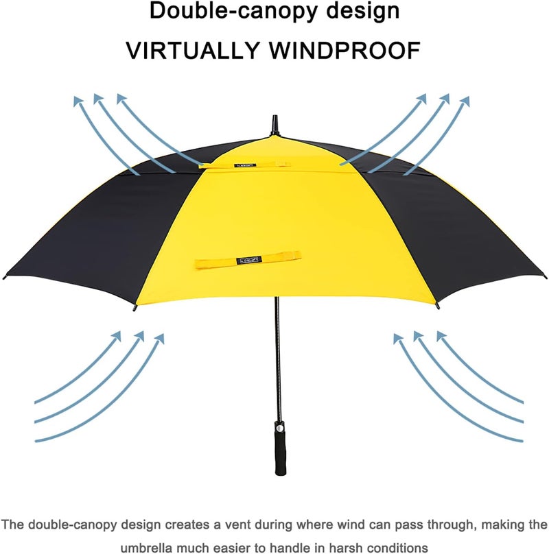 G4Free 47/54/62/68 Inch Golf Umbrella Auto Open Windproof Umbrella Double Canopy - Image 5