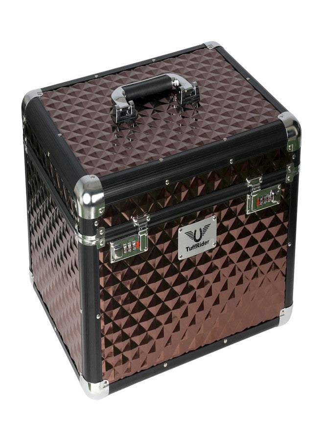 TuffRider Aluminium Diamond Grooming Box-Brown - Image 1