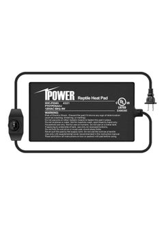 وسادة تدفئة iPower للزواحف أسفل الحوض 4 واط/8 واط/16 واط/24 واط مع مقبض للتحكم في درجة الحرارة ومقياس حرارة رقمي ومقياس رطوبة للبرمائيات، متعددة الأحجام