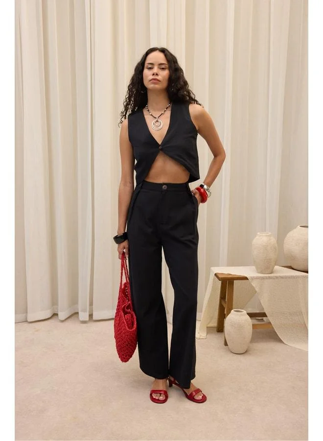 Bohemai Montana Black Vest and Pants Set
