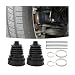 Tioollev 2PCS CV Boot with 4 Stainless Steel Clamps 6 Cable TiesWaterproof Dustproof CV Axle Boot Repair Kit for Protect AxleUniversal CV Joint Boot Fits for Most Cars Black - Image 2