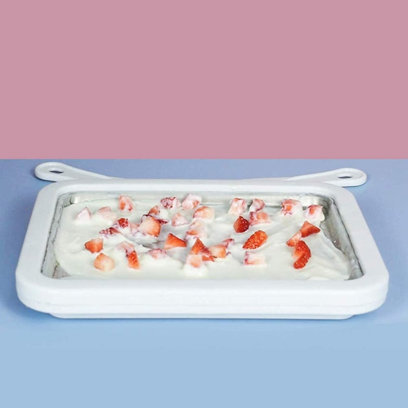 OVERA Instant Ice Cream Maker Pan Roller with 2 Scraper, Cold Stone Ice Cream Slab, Perfect for Using with Kids. Rectangular Anti Griddle Freezer Usable with Yoghurt, Fruits, Gelato, Sorbet - Image 4