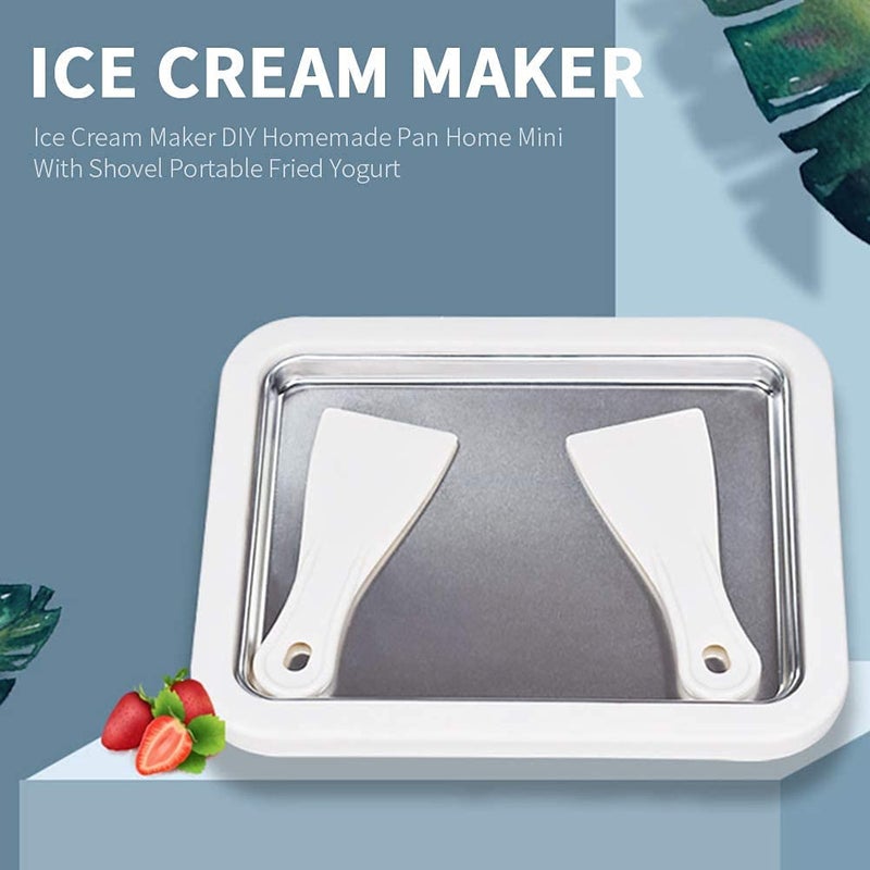 OVERA Instant Ice Cream Maker Pan Roller with 2 Scraper, Cold Stone Ice Cream Slab, Perfect for Using with Kids. Rectangular Anti Griddle Freezer Usable with Yoghurt, Fruits, Gelato, Sorbet - Image 2