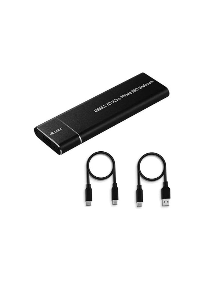 Generic - M.2 to USB Type-C 3.1 External SSD Enclosure, 10Gbps Transfer Speed for PCIe M-Key M.2 SSDs (2242/2260/2280) - Image 1