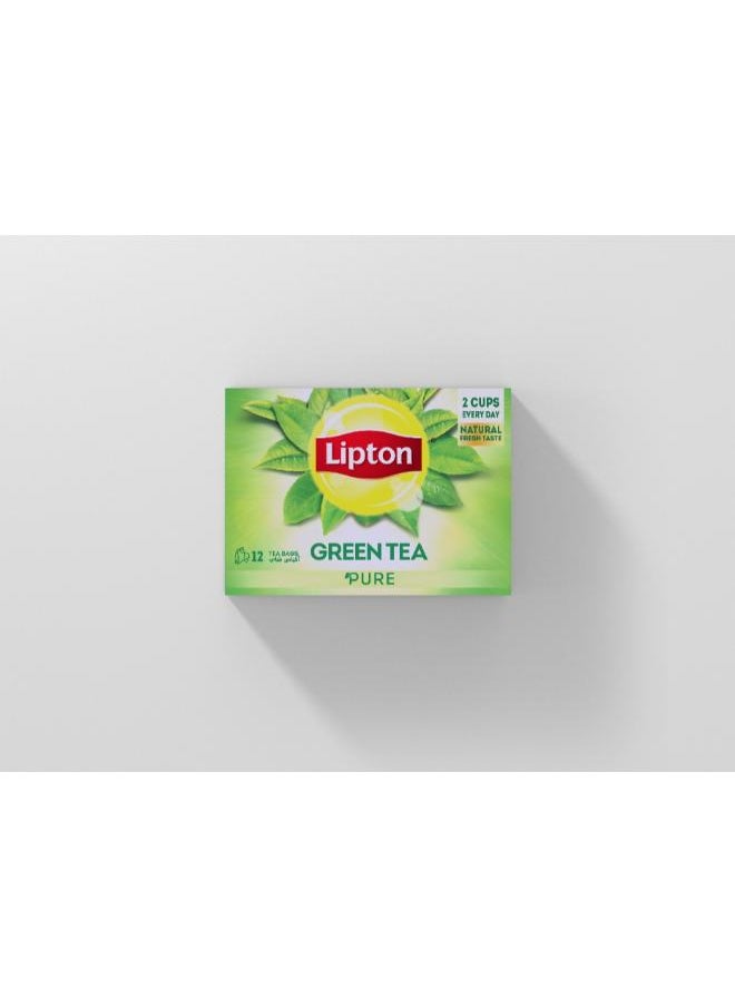 Lipton Pure Green Tea Bag- Pack OF 12 
