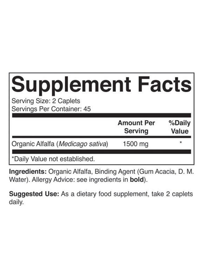 Brieofood Organic Alfalfa 1500mg, 45 Servings, Vegetarian, Gluten Free, 90 Vegetarian Tablets - Image 3