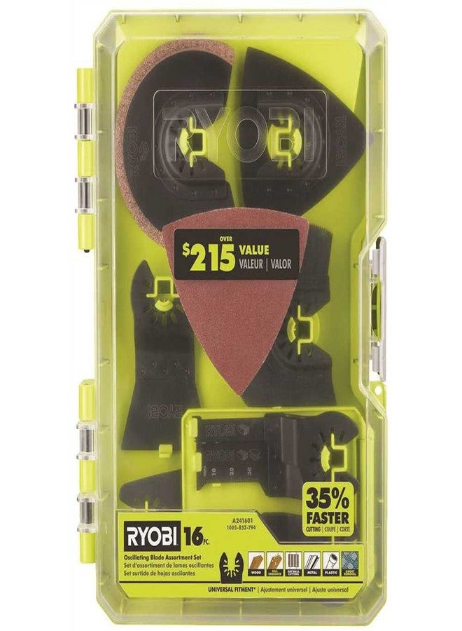 Ryobi 16 PC. OSCILLATING Multi-Tool Blade Accessory Set - Image 1