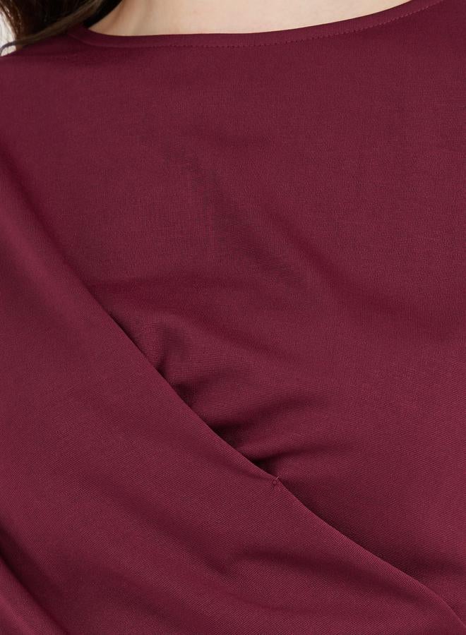 Styli Draped Jersey Dress - Image 3