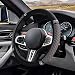 ZIMISI Bling Soft Leather Steering Wheel Cover 15 AntiSlip Sparkly Crystal Auto Elastic Steering Wheel Protector for Women Girl Colorful Diamond Car Interior Accessory for Most Cars Grey - Image 2