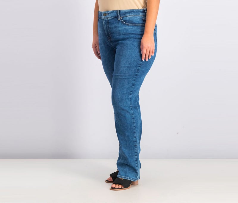 NYDJ Women Marilyn Straight Jeans, Fire Sky and Navy - Image 4