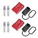 MUYI 24 Gauge 175A Battery Cable Quick ConnectDisconnect Wire Harness Plug Connector for Recovery Winch Auto Car Trailer2pcs Red - Image 2