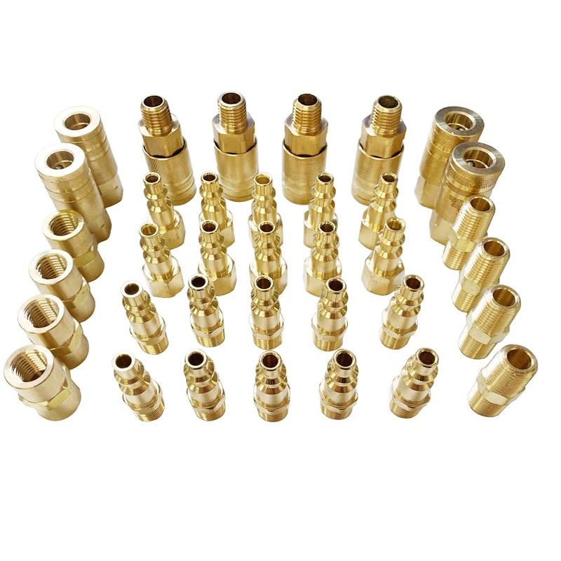 TL TOOLEGIN 1/4" Air Hose Fittings, 36 pcs Quick Connect Air Compressor Accessories Kit, Air Compressor Fittings with Storage Case, 300 PSI - Image 1