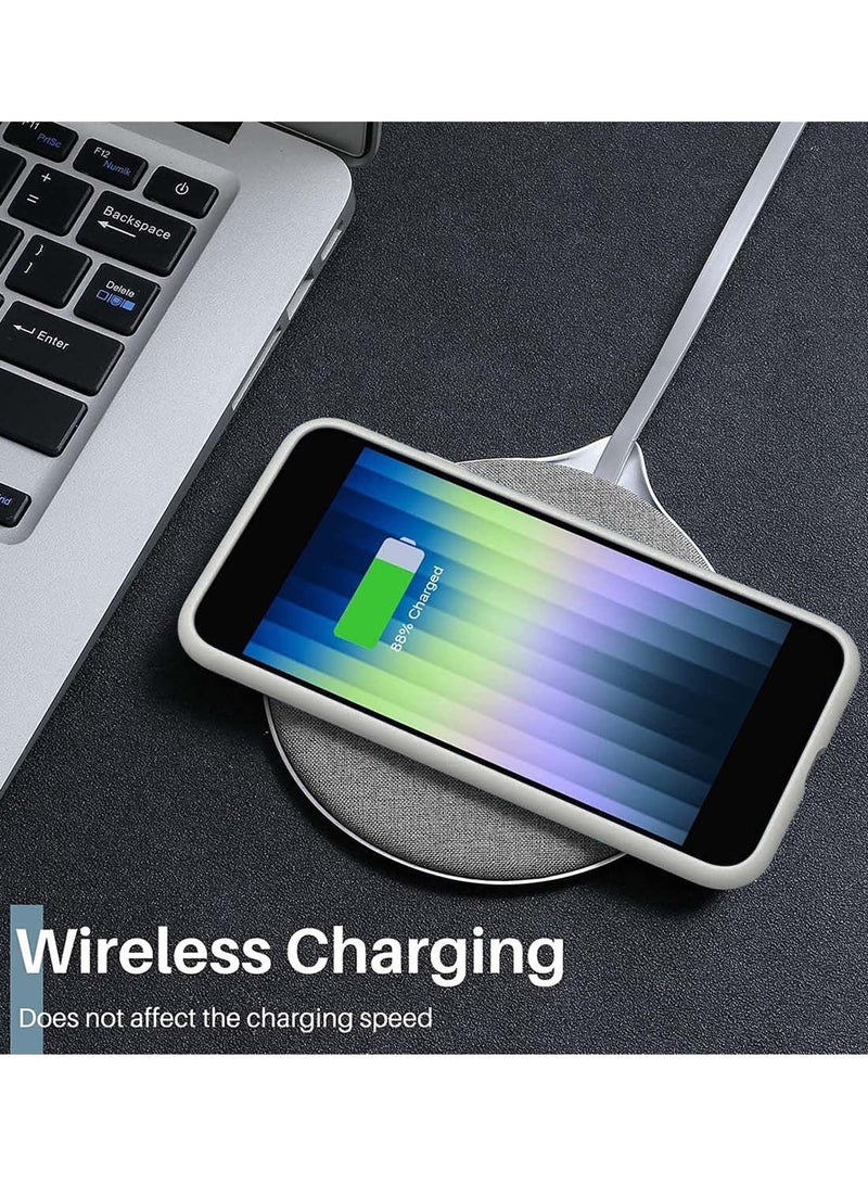 Wtech Motorola Moto G75 5G 2024 Hybrid Silicone with Translucent Back Protective Lens Shield Case Cover - Grey - Image 3