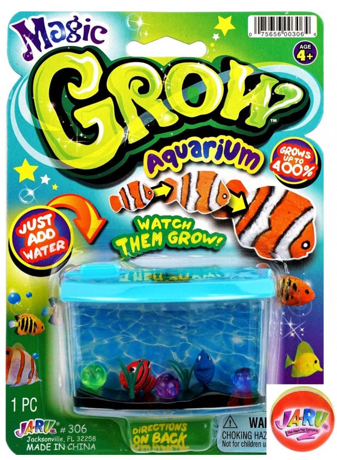 Ja-Ru JA-RU Magic Grow-Aquarium Growing-Fish Toy Set (1 Pack) Water Expanding Toys | Water Growing Animals Deep Sea Creatures Toys | Best Gift Idea Birthday Boy and Girl | Party Favor-Kid Toy. 306-1A  - Image 1