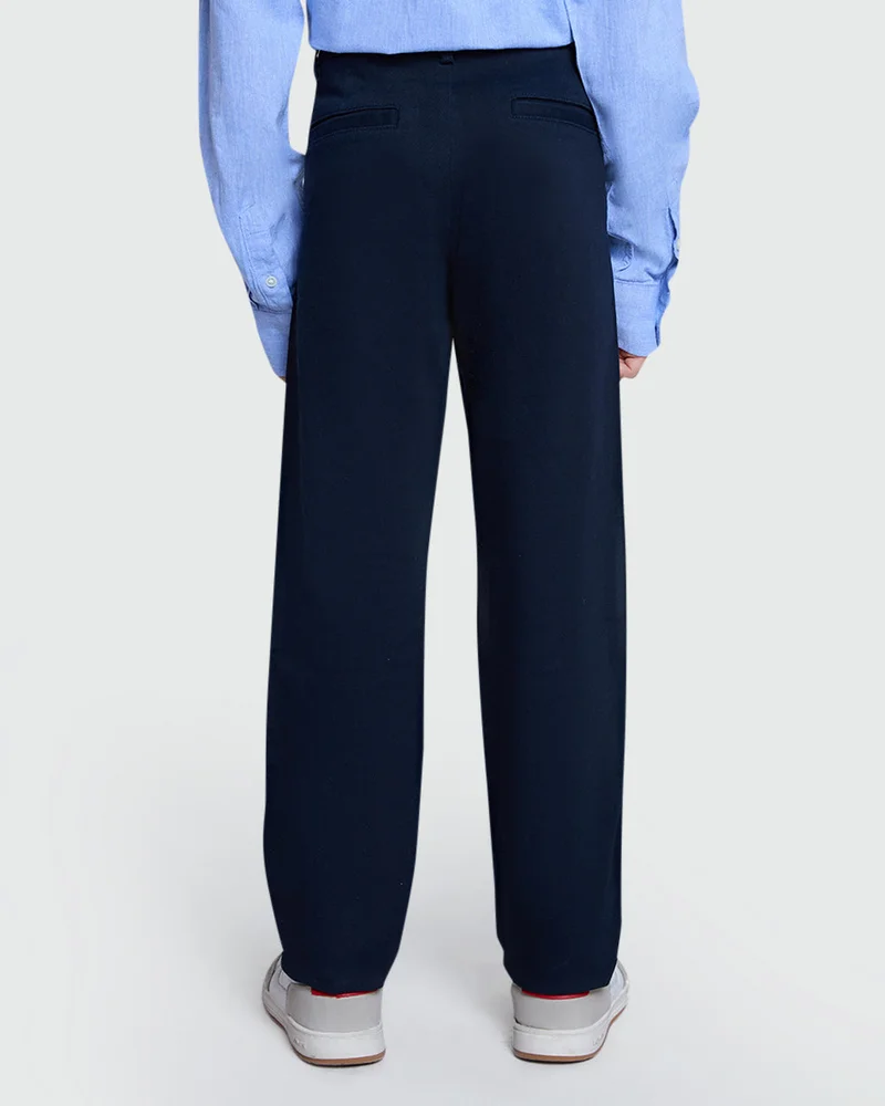 Ovs Dark Navy Chinos For Boys – Smart Look