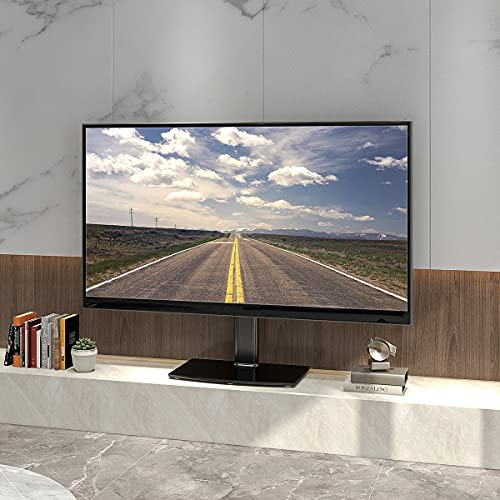 Hemudu Universal Tabletop TV Stand with Wall Mount for 32 to 70 inch 4 Level Height Adjustable Heavy Duty Tempered Glass Base Holds up to 110lbs Screens HT03B002 - Image 3