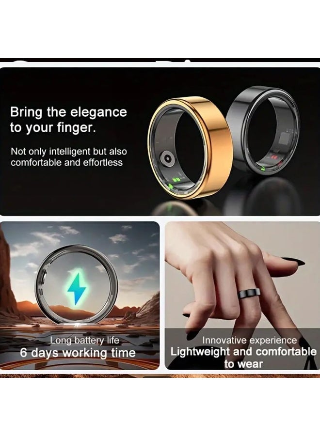 MERLIN Smart Ring for Men & Women– Sleep & Fitness Tracker with Heart Rate, HRV, Stress & Recovery Monitoring | Wearable with Long Battery Life (Gold,Size- 11) - Image 4