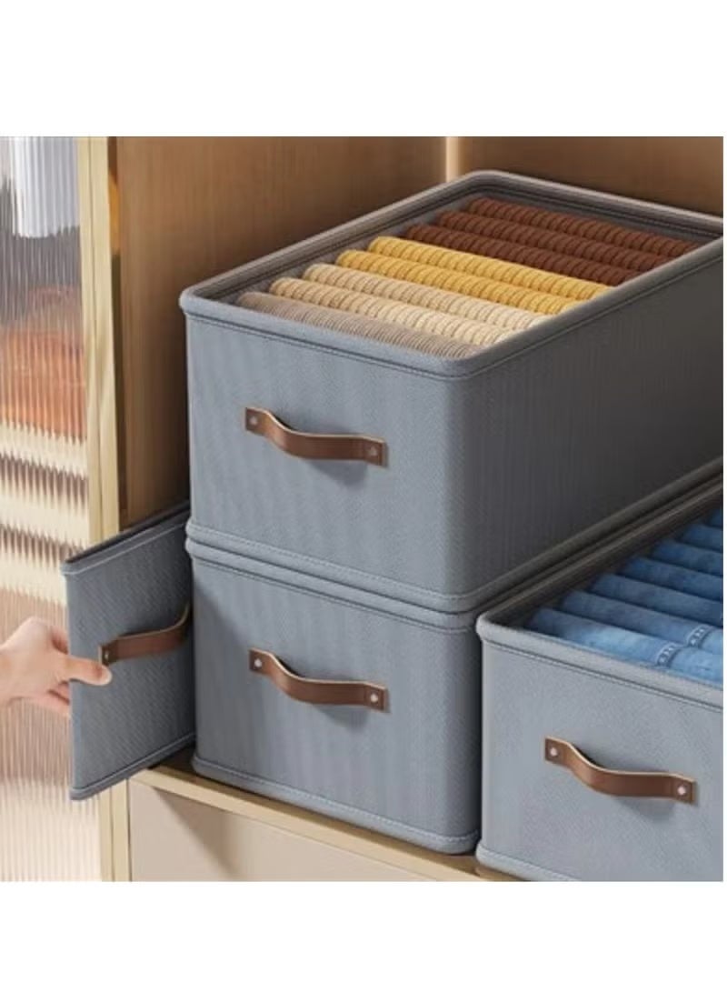 Foldable Oxford Storage Box for Organizing Clothes, Towels and Bedding, Size 44*30*20 cm (Color May Vary) - Image 2