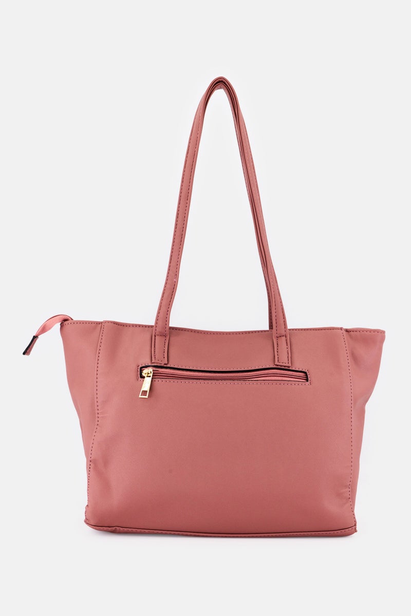 Lavie حقيبة توت نسائية بشعار العلامة التجارية، وردي فاتح - Image 2