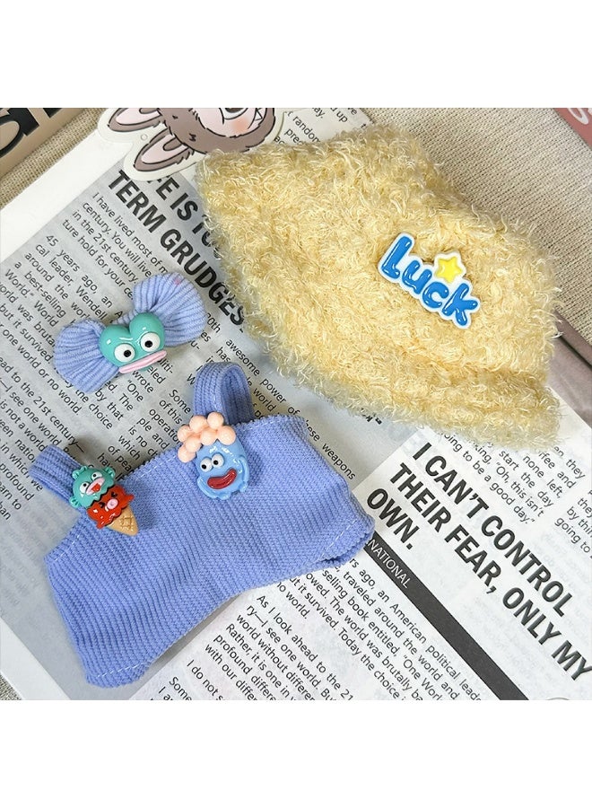 لاكي ملابس الدمية متوافقة مع لابوبو 15/17 سم، مجموعة ملابس الدمية، مجموعة ملابس الدمية العصرية المناسبة لإكسسوارات لابوبو، ملابس تلبيس لابوبو (بدون دمية)ملابس الدمية متوافقة مع لابوبو 15/17 سم، مجموعة مل - Image 1