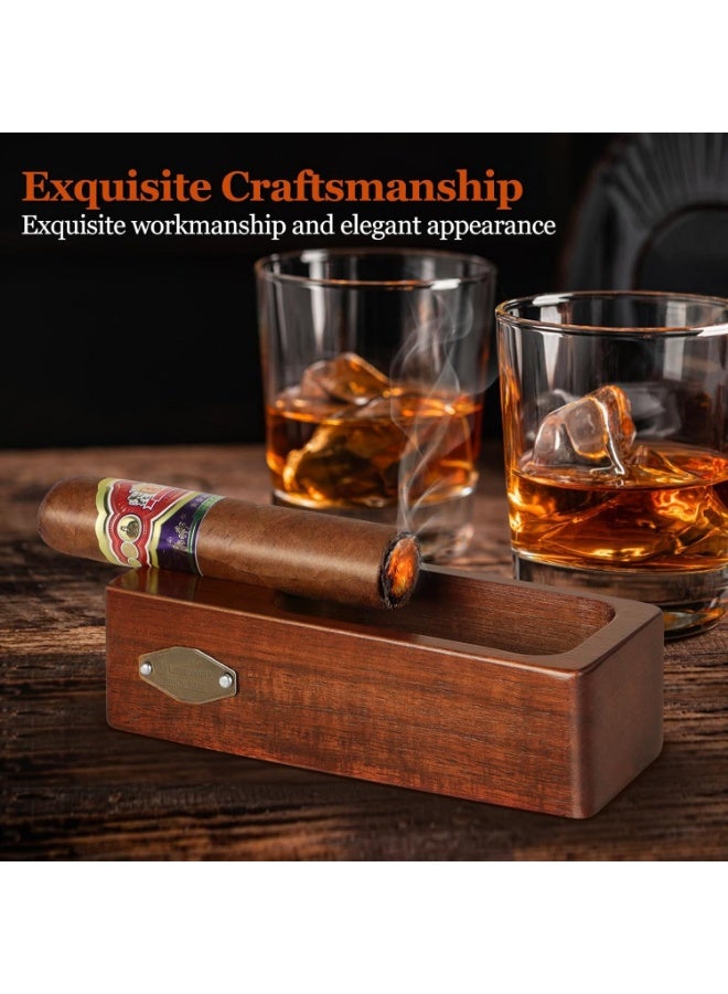 Usewire Ashtray, Wooden Ashtray, Cigar Ashtray, Cigarette Ashtray, Home Office Decoration Useful Ashtray, Portable Travel Ashtray, Smoking Lover's Gift - Image 3