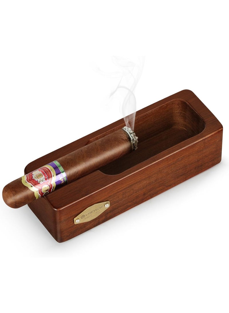 Usewire Ashtray, Wooden Ashtray, Cigar Ashtray, Cigarette Ashtray, Home Office Decoration Useful Ashtray, Portable Travel Ashtray, Smoking Lover's Gift - Image 1