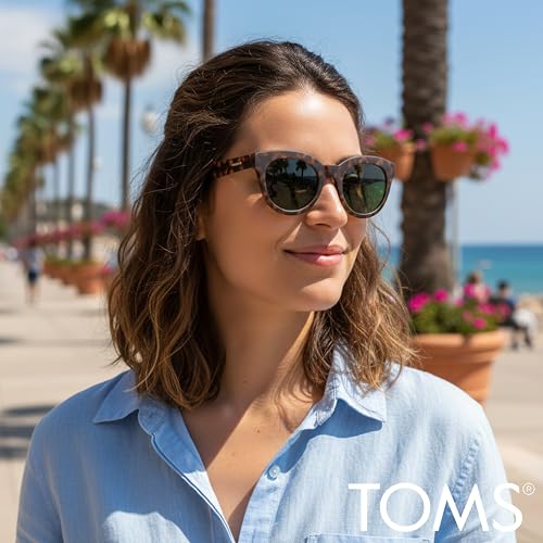 TOMS womens Florentin Sunglasses, Tortoise, 52-23-148 US - Image 3