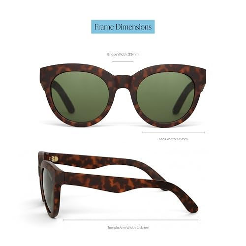 TOMS womens Florentin Sunglasses, Tortoise, 52-23-148 US - Image 2