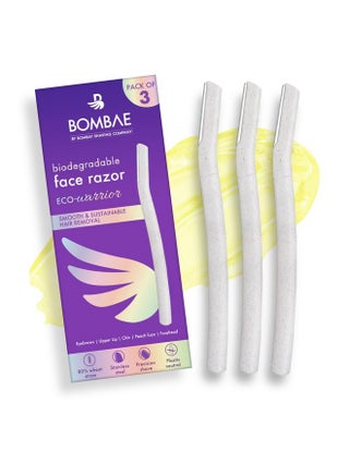 Reusable & Biodegradable Face & Eyebrow Razors For Women - 3 | Instant Glow & Painless Hair Removal | For Eyebrows, Upper Lip, Chin, Peach Fuzz, Forehead, Unibrow, Sideburns | Dermaplaning Tool | Korean Skincare| Safe For All Skin Types - pzsku/ZBCB01F02A44483256625Z/45/_/1733730028/d3a04cee-0808-4ba2-b805-063a92319e2a